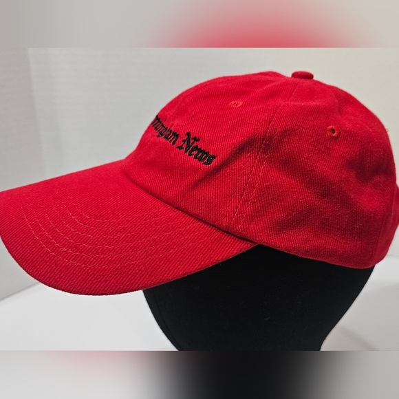 The Birmingham News Adj Red Embroidered Logo Bullet Line Headwear Rare EUC - Picture 2 of 7